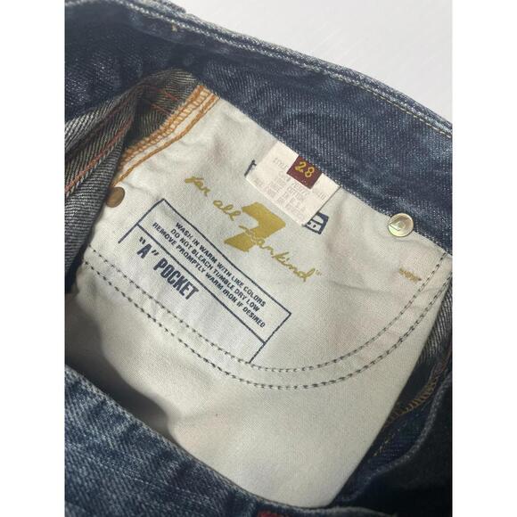 7 for All Mankind Jeans A Pocket Bootcut Womens 28 Stretch Low Rise Denim Y2K - Picture 5 of 6